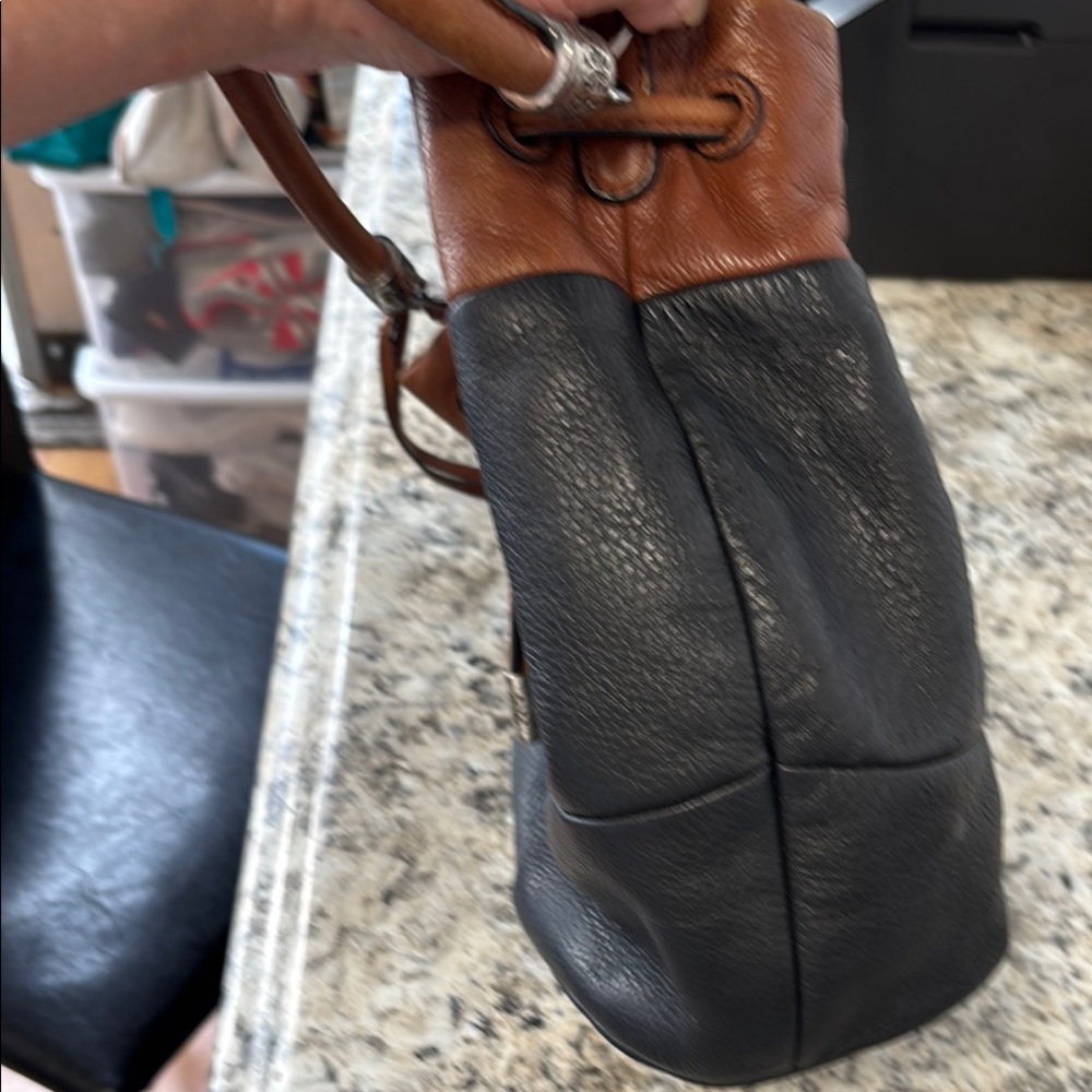 Brighton two tone Leather Women's Bag - Picture 5 of 16